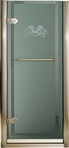 Дверь д/д 90хh181см,стекло тип"С",матовое,декор"Рог изобилия",рисунок по перим.стекла,SX петли слева,(проф.св.золото,без декора)Savoy V90 ZZ