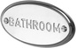Табличка на дверь "BATHROOM" (хром) D&D ZZ