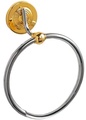 Полотенцедержатель-кольцо R19см, (хром/золото) Dina ZZ