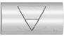 Кнопка для унитаза, металл, хром (8311.1) Т5 Viega Life 1 ZZ