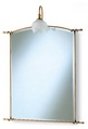Зеркало в кованой раме (цв.бронза) со светильником 77хh105см, Piccadilly XX