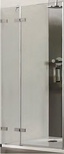 Дверь расп.с неподв.сегм., в нишу, 1200хh2000мм, вход 664мм,петли, неподв.сегм. слева (пр.алюм.хр.эфф, стекло 8мм прозр.ShowerGuard-Klarglas)MK 880 ZZ