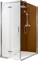 Боковая стенка 900хh2000мм, для расп.двери, крепёж справа/слева, (пр.алюм.хромэффект, стекло 8мм прозр.ShowerGuard-Klarglas), MK 880 ZZ