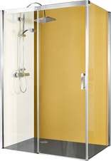 Боковая стенка 800хh1995мм, для сдвижной двери, крепёж справа/слева, (пр.алюм.хромэффект, ст.8мм прозр.ShowerGuard-Klarglas), MK 880 ZZ