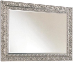 Зеркало в резной раме, 98х70см, горизонтальный/вертикальный монтаж, (цв.серебро), Aurora & Selene ZZ