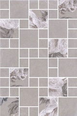 Декор Александрия серый мозаичный|20x30