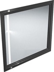 Зеркало 80 см, для мебели "Pompei", цв.черный глянец