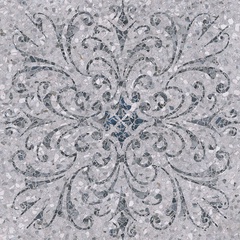 Терраццо серый декорированный обр. XX|60x60