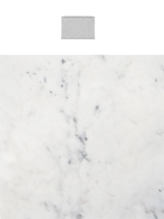 Столешница 54хh6х36см, для витрины или комода, мрамор цвет белый каррара, Loira ZZ