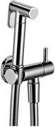 Гигиенический душ, (комплект: лейка с кнопкой, шланг кронштейн с подводом воды и перекр.вентилем), кругл.(цв. brush nikel) 3M ZZ