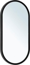 Зеркало овальное 1000х500 мм с LED-посветкой и сенс.выключателем, (цвет черный), Infinity ZZ