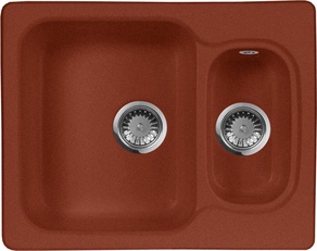 Мойка кухонная AquaGranitEx M-09 красный марс| 49x61x18