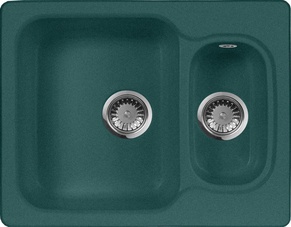 Мойка кухонная AquaGranitEx M-09 зеленая| 49x61x18