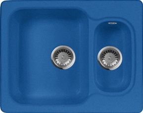 Мойка кухонная AquaGranitEx M-09 синяя| 49x61x18