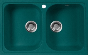 Мойка кухонная AquaGranitEx M-15 зеленая| 49x77x20