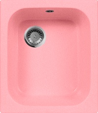Мойка кухонная AquaGranitEx M-17 розовая| 48x42x19