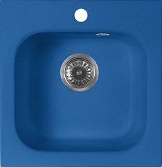 Мойка кухонная AquaGranitEx M-43 синяя| 44x43x17