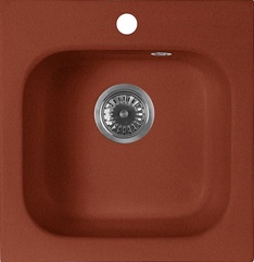Мойка кухонная AquaGranitEx M-43 красный марс| 44x43x17