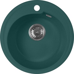 Мойка кухонная AquaGranitEx M-45 зеленая| 44x44x18