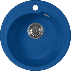 Мойка кухонная AquaGranitEx M-45 синяя| 44x44x18