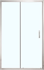 Душевая дверь Azario MILTON, раздвижная 120х200, стекло 6мм, цвет профиля серебро, стекло прозрачное ZZ