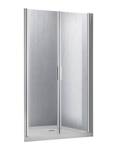 Дверь для душа, в нишу 900(875-925)хh1900мм, 2-х створчатая, распашная, (стекло прозрачн.5мм, фурн.цв.хром), Sela ZZ