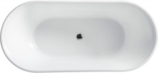 Ванна 1500x790xh600мм, акрил, отдельностоящая, слив-перелив цв.хром в комплекте, BelBagno ZZ товар
