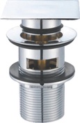 Донный клапан для сливного отверстия раковин с переливом, нажимной Clic-Clac, (цв.хром), Belbagno ZZ товар