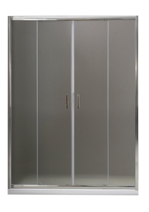 Душевая дверь 1700x1850 мм, стекло-матовое , профиль- хром, Uno ZZ