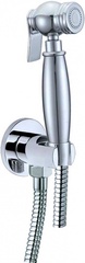 Гигиенический душ (лейка с кнопкой+шланг+держатель), хром ZZ