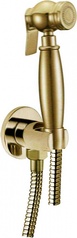 Гигиенический душ (лейка с кнопкой+шланг+держатель), бронза
