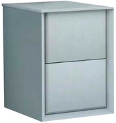 Шкафчик подвесной совместимый с базой под раковину с двумя выдвижными ящиками 35x46x48см, (цв.Bianco Opaco), ZZ