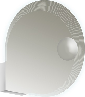 Зеркало 90х90х2см, с увеличительным зеркалом, и со встроенной LED подсветкой, Cezares ZZ