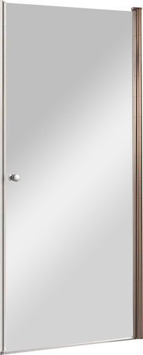 Дверь в нишу 950(942х955)хh1900мм, правая/левая, распашная, вход 870мм, (стекло прозр. 6мм, фурнит. цв.хром), Eco ZZ