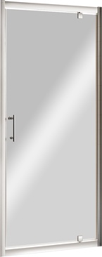 Дверь в нишу 900(880х910)хh1900мм, правая/левая, распашная, вход 620мм, (стекло прозр. 6мм, фурнит. цв.хром), Eco ZZ