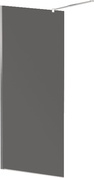 LIBERTA-L-1-100-GR-Cr Душевая перегородка с односторонним входом, стекло графит, профиль хром, 1000x1950 мм | ZZ