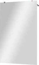 Душевая перегородка 1300хh1950мм, для 2-х стороннего входа, (стекло прозрачное 8мм, поперечные кронштейны 750-1050мм, фурнит. цв.хром), Liberta ZZ