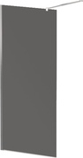 LIBERTA-L-1-86-193-GR-Cr Душевая перегородка с односторонним входом, стекло графит, профиль хром, 857x1928 мм | ZZ