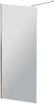 Душевая перегородка 1200хh1950мм, правая/левая, (стекло прозрачное 8мм, поперечный укорачиваемый кронштейн 1200мм, фурнит. цв.хром), Liberta ZZ