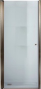 Дверь в нишу 800хh1950мм, распашная, петли слева, (стекло текстурное Punto 6мм, фурнит. цв.бронза), Pordenone ZZ