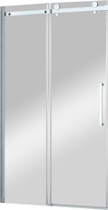 Душевая дверь (1580-1610) х1950 мм,  1сегм. раздвиж, вход 600 мм, 1 неподв.,(стекло-прозрачное 8 мм, профиль-хром), Stylus ZZ