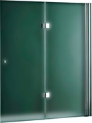 Штора на ванну складная 2-х секционная, 1200х1450мм, крепление справа (стекло текстурное Punto 6мм, фурнит.цв.хром),Verona ZZ