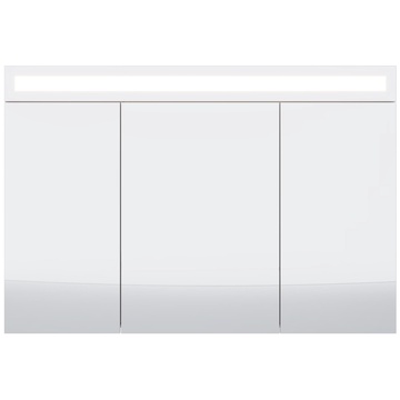Зеркало-шкаф Uni-120 см, с подсветкой, цв.белый KL