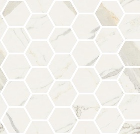 Mosaico Esagoni Bianco Calacatta ZZ |30x30