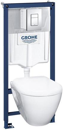 Комплект Grohe Solido 39186000 подвесной унитаз| 52x35x33