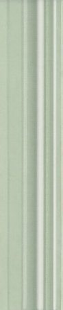 Бордюр Багет Левада зеленый светлый глянцевый |25х5,5