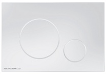 Кнопка смыва для системы инсталляции, цвет белый-глянец (круглая)