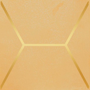 Декор Витраж желтый |15x15