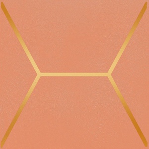 Декор Витраж оранжевый |15x15