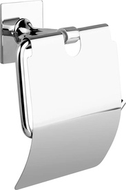 Держатель для туалетной бумаги на клейкой ленте, настенный, хром
